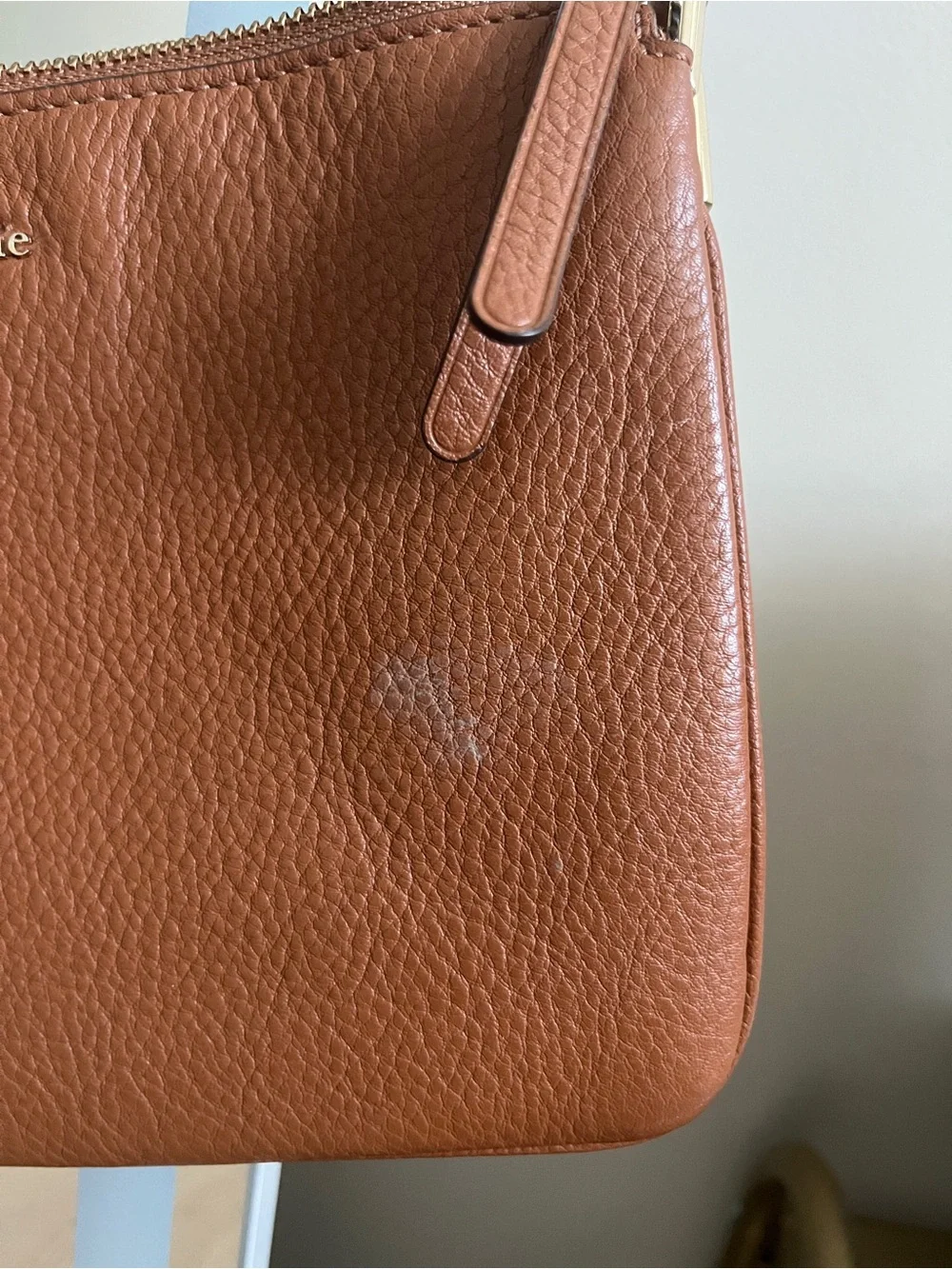 kate spade Brown Pebbled Leather Crossbody